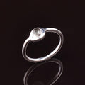 Handmade Natural Stone Ring in 925 Silver